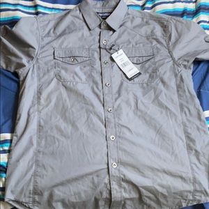 Contender Grey Button Up